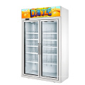 2 door corner beverage refrigerated showcase display cabinet double door fridge